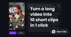 Opus Clip, la herramienta de IA para generar clips de un vídeo de Youtube